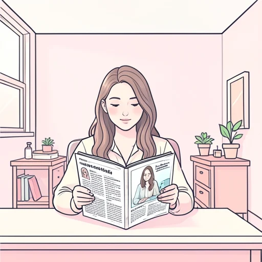 彼女、雑誌に記事が載った - Bildwörterbuch