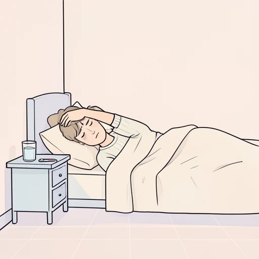 体の具合が悪い - Bildwörterbuch
