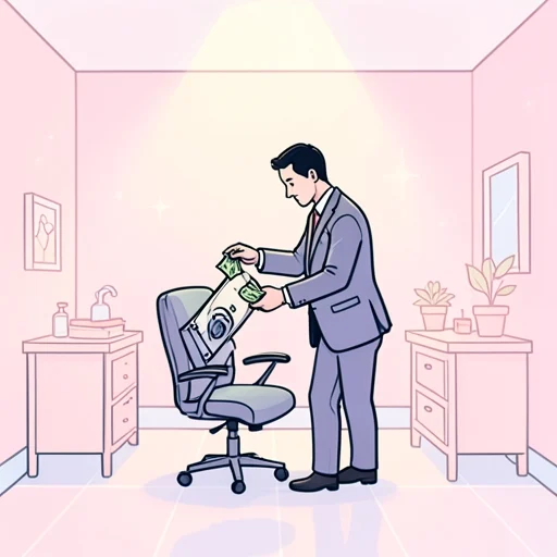 彼、あの会社の財産を不正に使い込んでたらしいよ - Bildwörterbuch