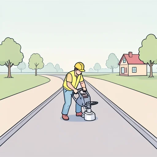 彼、新しい道路の建設が進んでる - Bildwörterbuch
