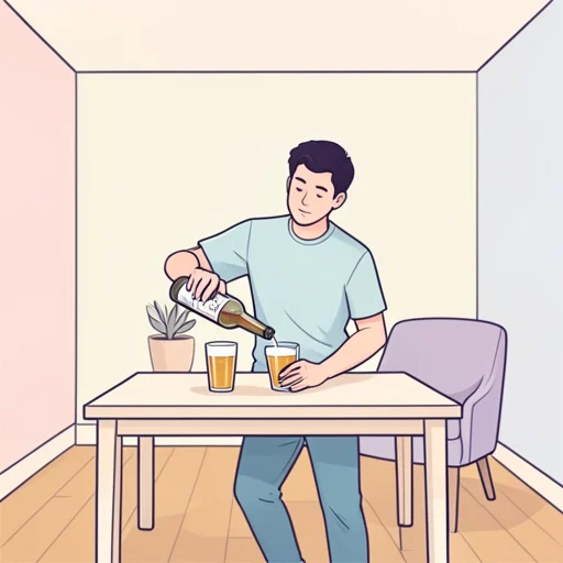 彼、ビールをグラスに注いだ - Bildwörterbuch