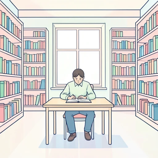 彼、中央図書館で勉強してる - Bildwörterbuch