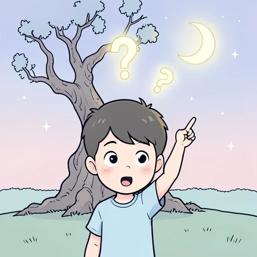 彼、不思議なことが起きると興奮する - Bildwörterbuch