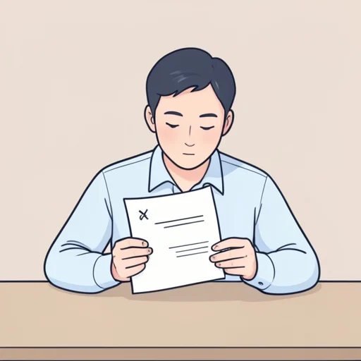 彼がサインした書類を確認する - Bildwörterbuch