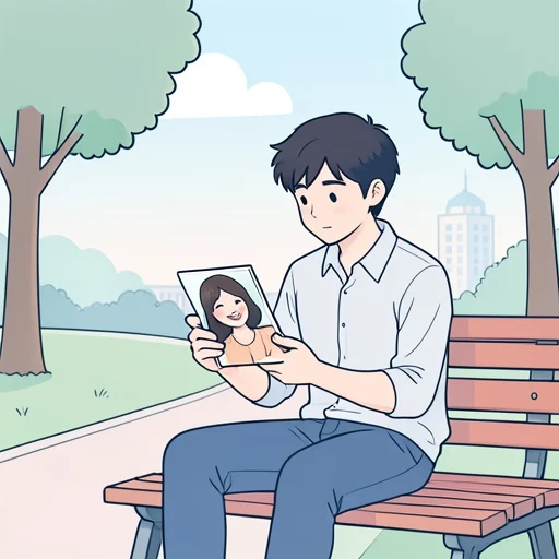 彼、いつの間にか彼女のことを好きになってた - Bildwörterbuch