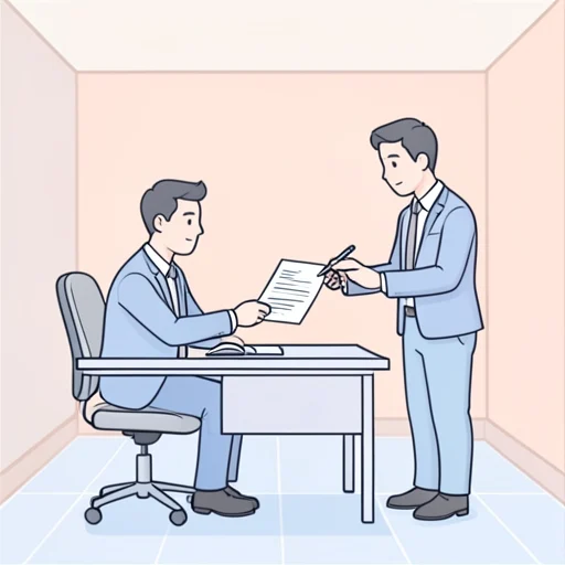 彼、上司に資料の修正を依頼した - Bildwörterbuch