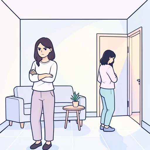 彼女の憎らしい態度に彼女は耐えられなかった - Bildwörterbuch
