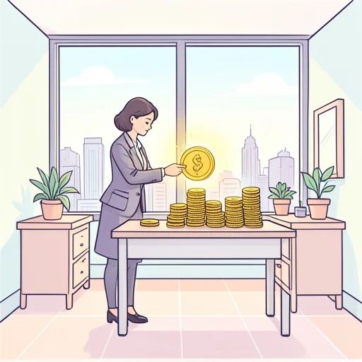彼女は莫大な財産を築いた - Bildwörterbuch