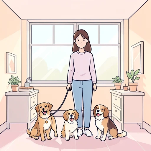 彼女は犬を3匹飼ってる - Bildwörterbuch