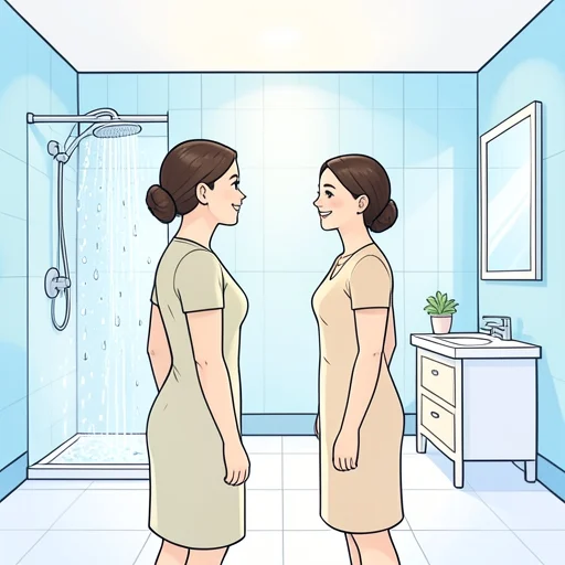 彼女は気持ちがさっぱりしたと言った - Bildwörterbuch