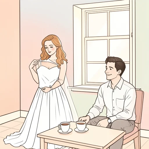 彼女はそのうち彼と結婚するつもりだ - Bildwörterbuch