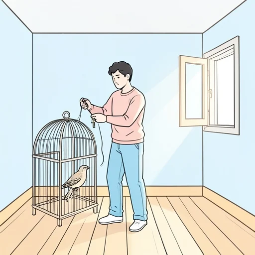 彼から自由を奪った - Bildwörterbuch