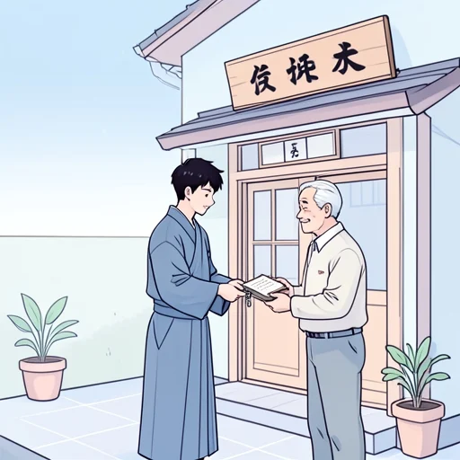 彼は長男として家業を継いだ - Bildwörterbuch