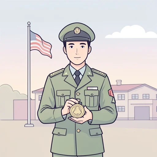彼は軍の経験がある - Bildwörterbuch