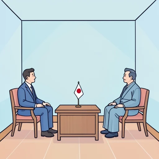 彼は日本の首相と会談した - Bildwörterbuch