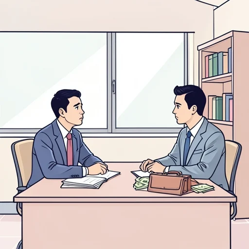 彼、金銭トラブルを避けるために弁護士に相談した - Bildwörterbuch