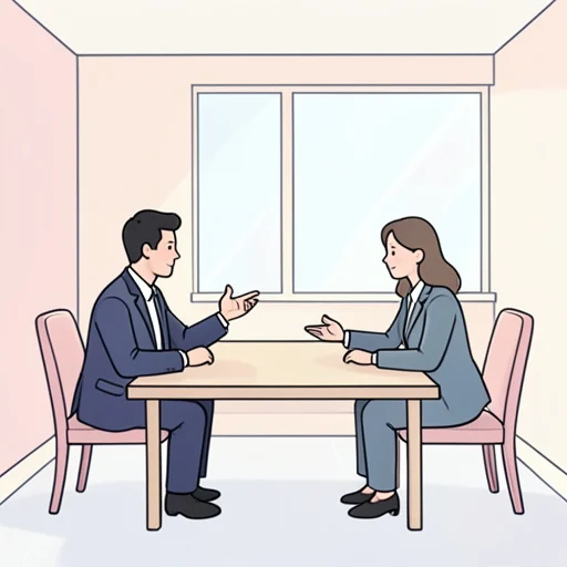 彼、この交渉は不利だと言った - Bildwörterbuch