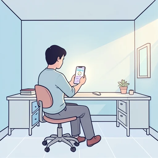彼、このスマホの機能は便利だ - Bildwörterbuch