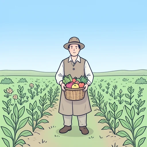 彼、今年は作物の出来がいい - Bildwörterbuch