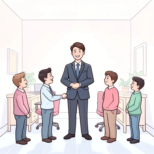 彼、後輩に良い印象を残した - Bildwörterbuch