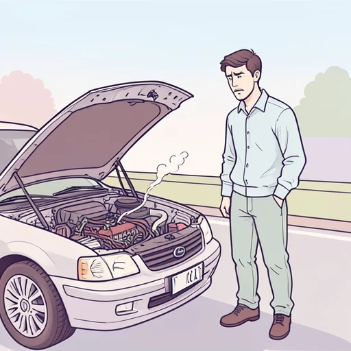 彼、車のエンジンが急にかからなくなった - Bildwörterbuch