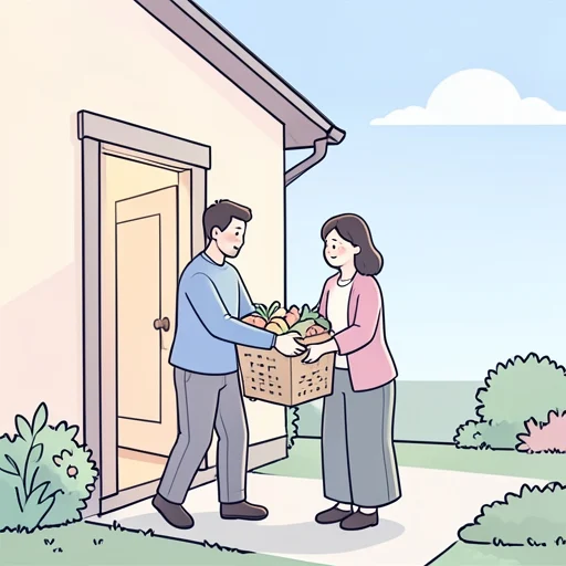 彼にお手伝いいただいた - Bildwörterbuch