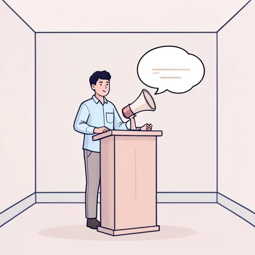 彼には物を言う権利がある - Bildwörterbuch