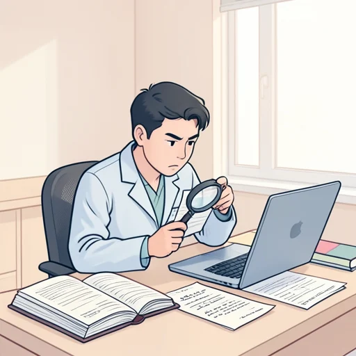彼の調査を徹底的に行った - Bildwörterbuch