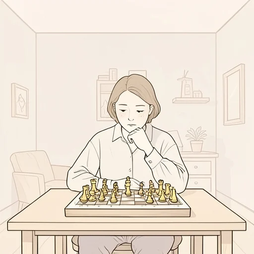 彼の出方を待ってる - Bildwörterbuch