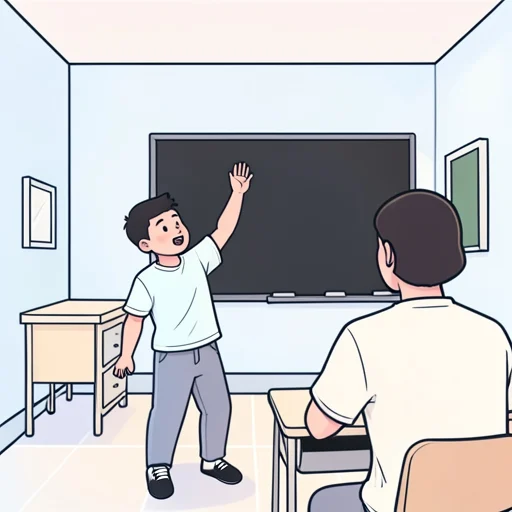 彼の意見に対して質問があります。 - Dizionario illustrato