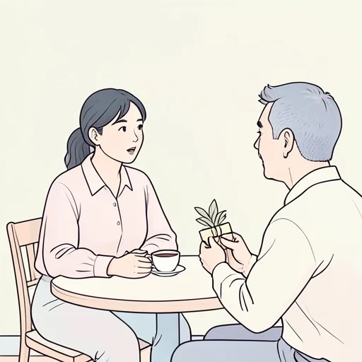 彼の意見を否定しないで - Bildwörterbuch