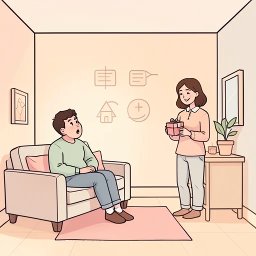 彼の気持ちにようやく気付いた - Bildwörterbuch