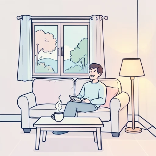 彼の緊張が解けた - Bildwörterbuch