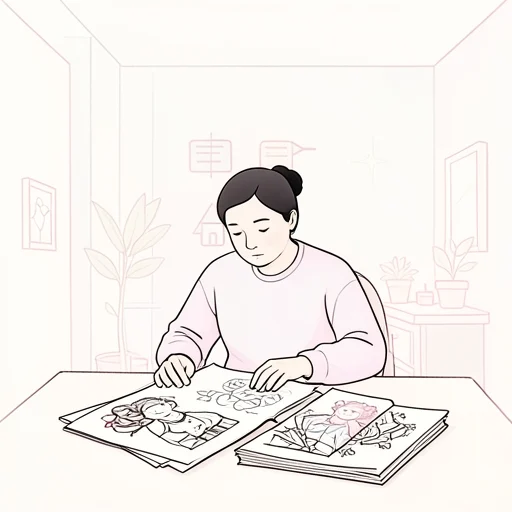 彼の作品を評価したい - Bildwörterbuch