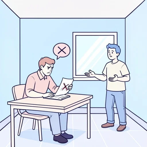 彼の説明に納得できなかった - Bildwörterbuch