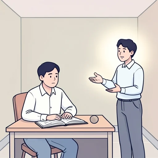 彼の説明に納得できた - Bildwörterbuch