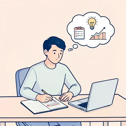 彼の説明の要点をまとめた - Bildwörterbuch