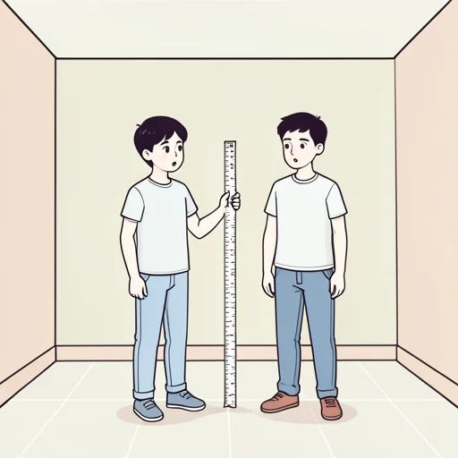 彼の身長を聞いた - Bildwörterbuch