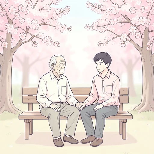 彼の祖父が亡くなった - Bildwörterbuch