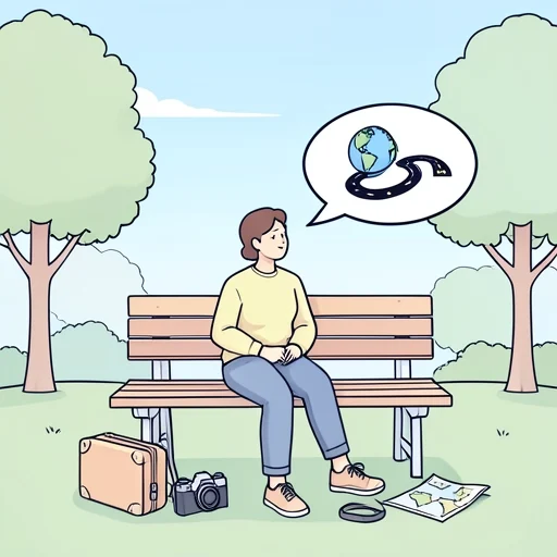 彼の旅の話は尽きない - Bildwörterbuch