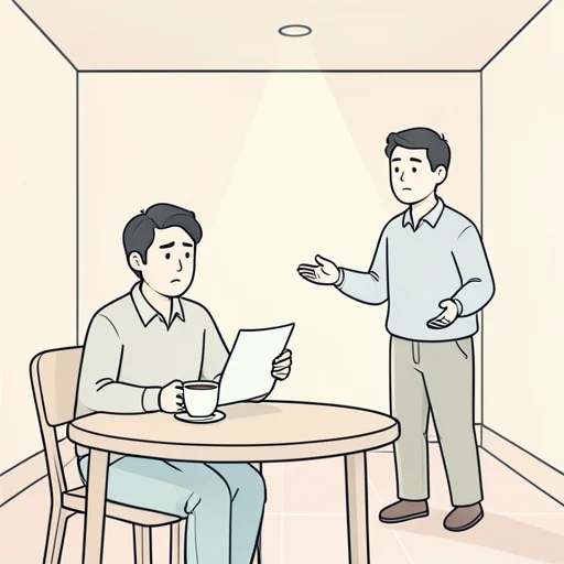 彼の態度は私には理解し難かった - Bildwörterbuch