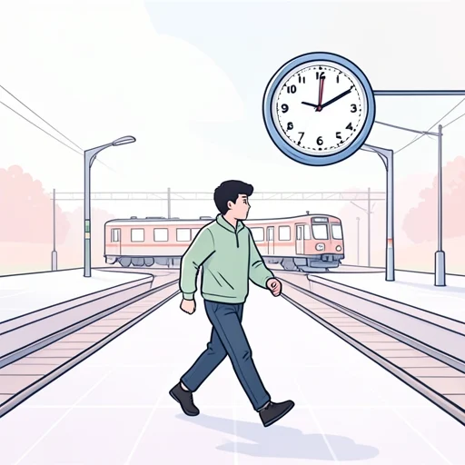 彼の到着は2時間後になる - Bildwörterbuch
