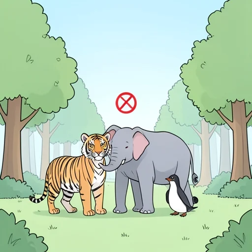 彼、多くの動物種が絶滅の危機に瀕してる - Bildwörterbuch