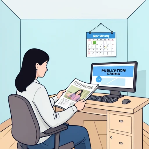 彼、来月から雑誌の刊行が始まる - Bildwörterbuch