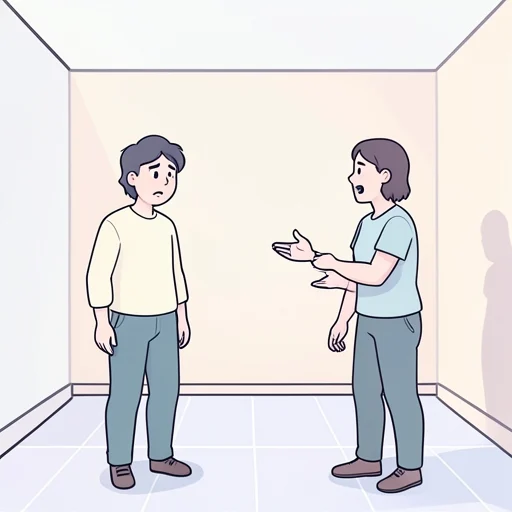 彼、さっぱり何を言ってるのか分からないって顔してた - Bildwörterbuch