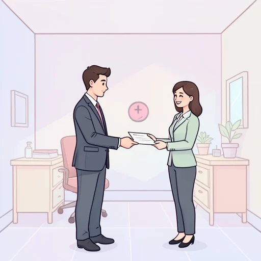 彼、正規の手続きを経て入社した - Bildwörterbuch