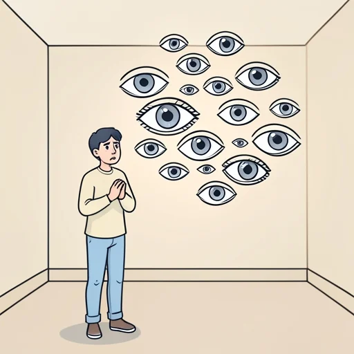 彼、世間の目が気になって仕方ない - Bildwörterbuch