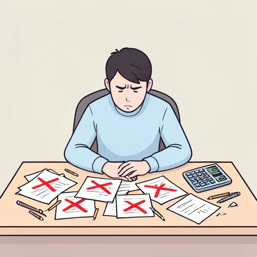 彼、失敗が多くて損ばかりの人生送ってる - Bildwörterbuch