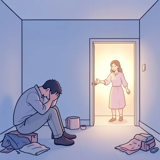 彼、全てを失ったように感じたが彼女に救われた - Bildwörterbuch