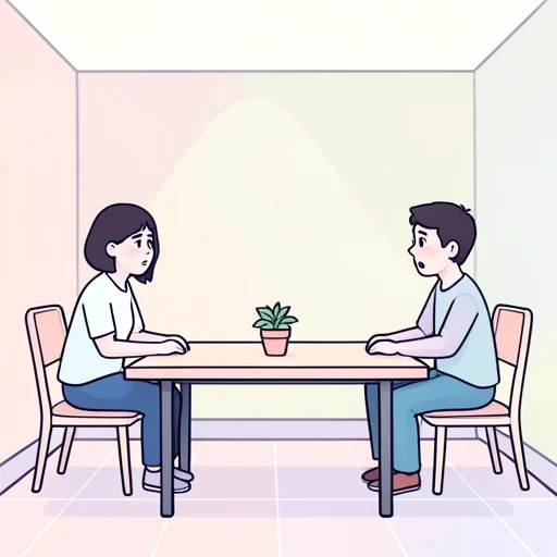 彼と意見が異にしてる - Bildwörterbuch